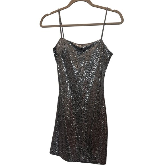 WINDSOR silver sparkly sequin dress Size Small EUc - Picture 4 of 7